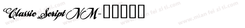 Classic Script NM字体转换